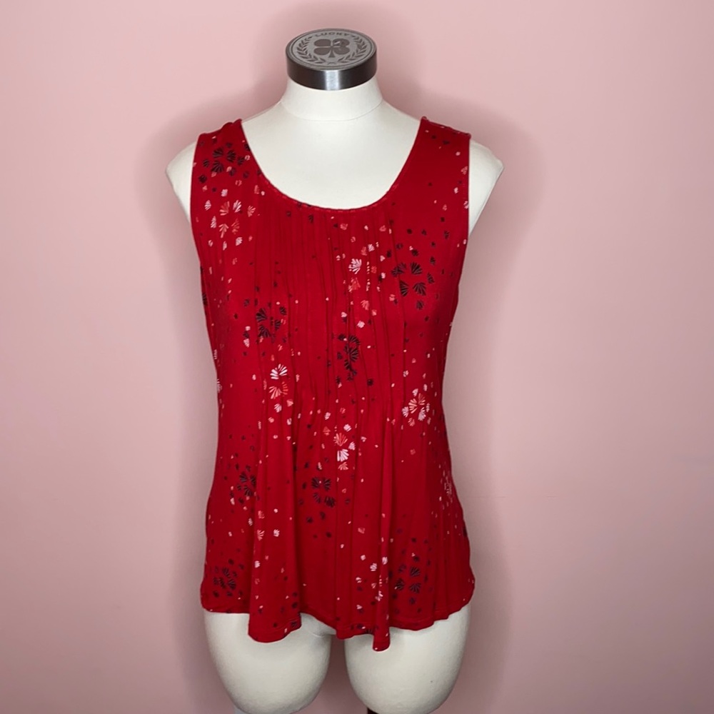 Croft & Barrow Red Tank Top - sz PS